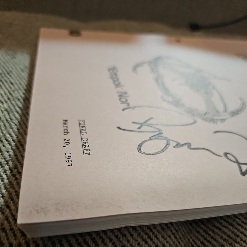 Signed Star Trek Deep Space Nine "Empok Nor" Final Draft TV Script Bryan Fuller
