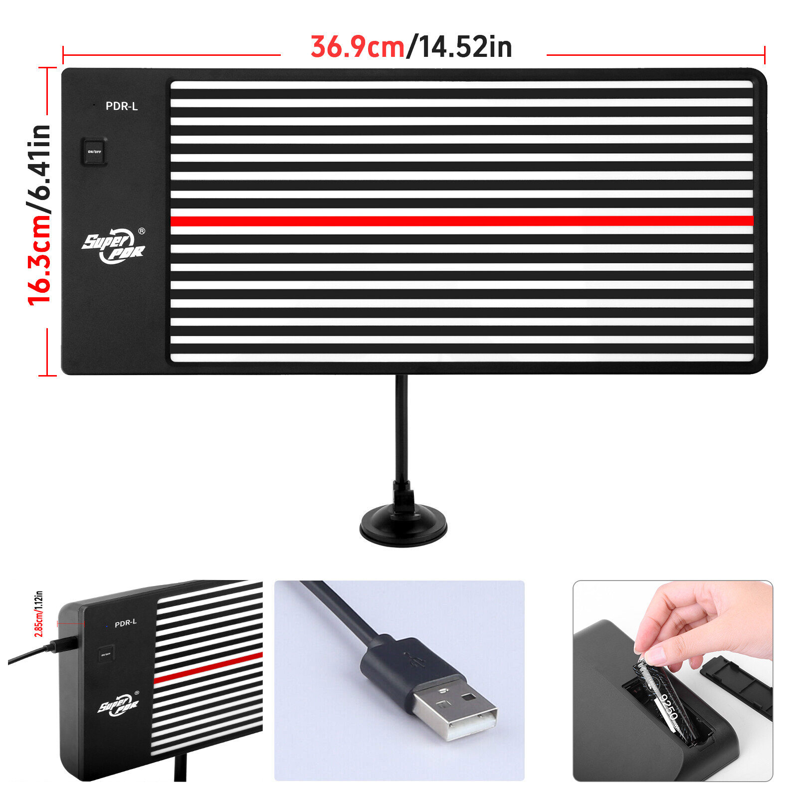 Paintless Dent Repair Removal PDR LED Line Board Light Scratch Reflector Tool
