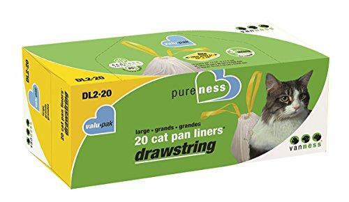 Van Ness Large Drawstring Valu-Pak Cat Pan Liners, 20 Count