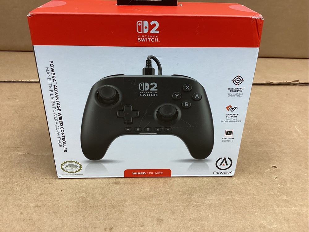 PowerA - Advantage Wired Controller for Nintendo Switch 2 - Black NEW