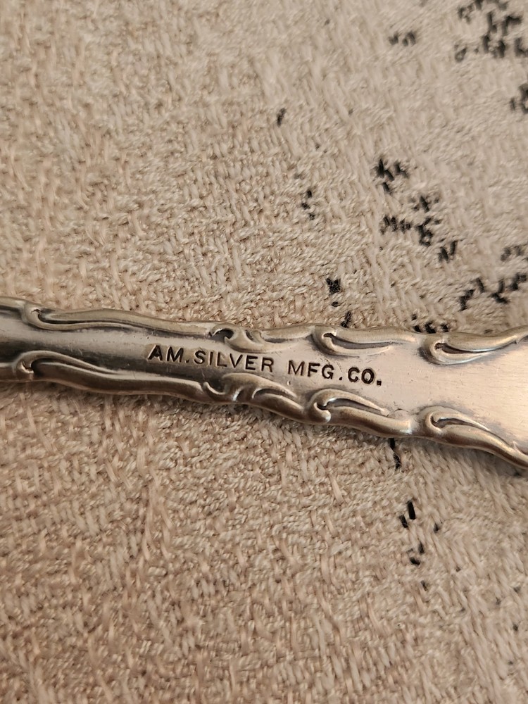 Set Of 2 Teaspoons Dresden 1911 Silver Flatware Silverware