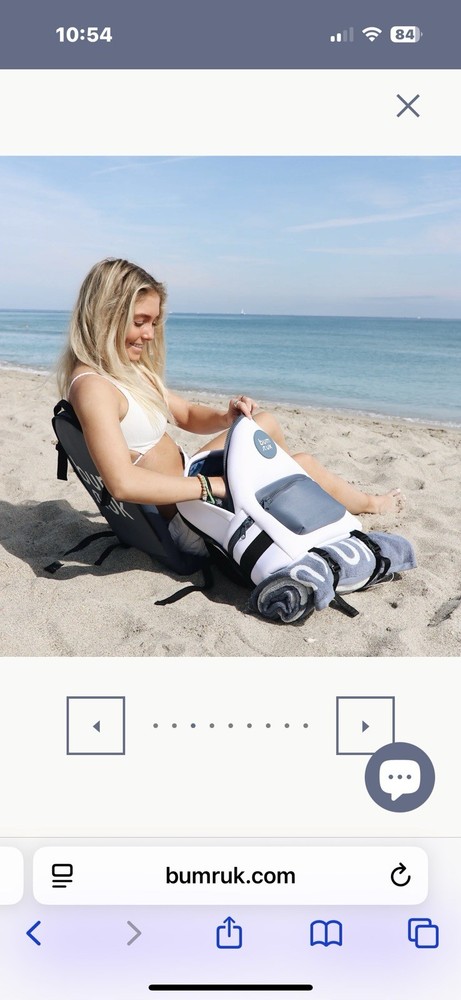 New Bumruk Beach Backpack Chair Comfortable Convenient and Adjustable back