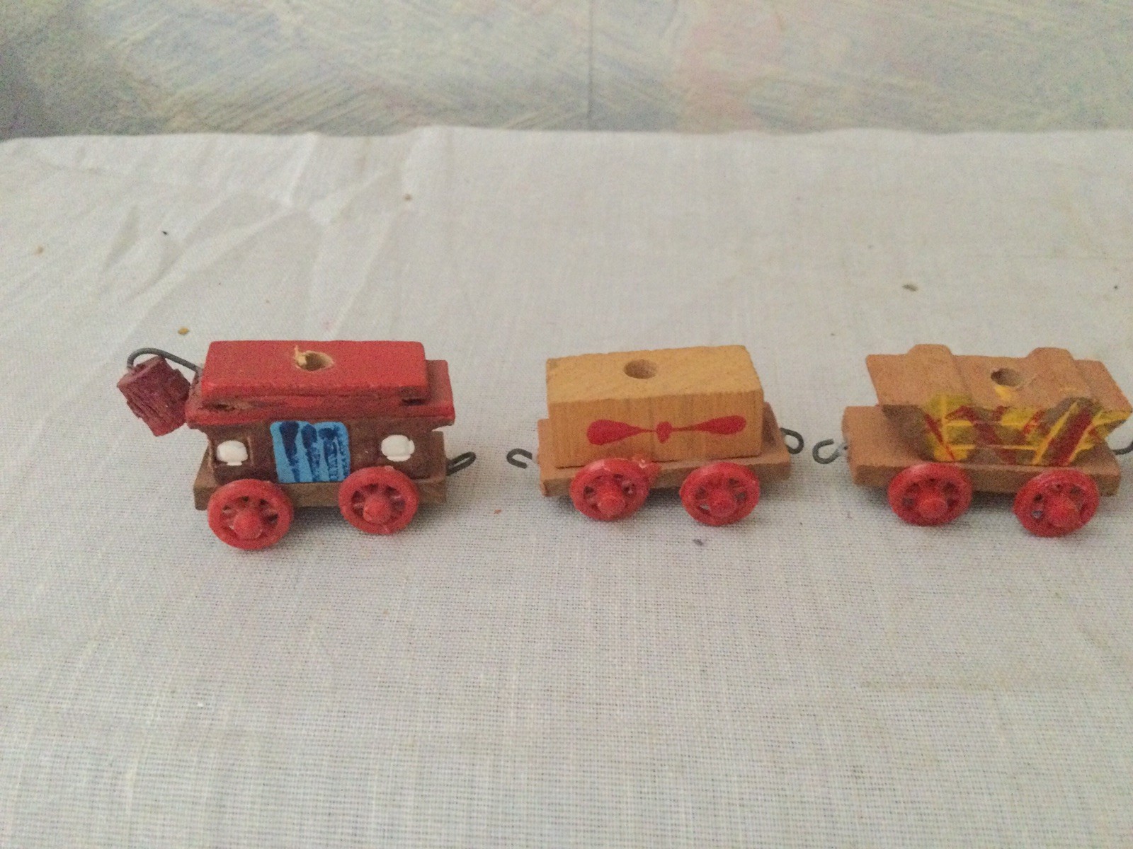 Vintage Mini Wooden Toy Train