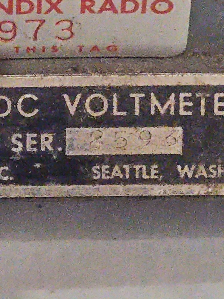 John Fluke Model 2593 Differential AC/DC Voltmeter , Bendix , AS IS UNTESTED