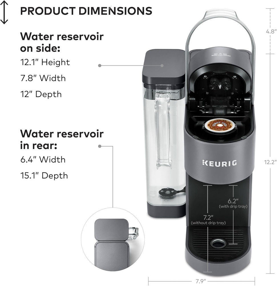 K-Supreme Single Serve K-Cup Pod Coffee Maker, Multistream Technology, 4 Brew Si