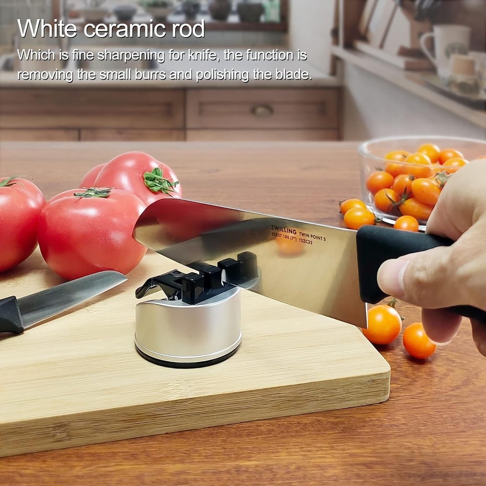Kitchen Knife Scissors Sharpener Sharpening Tool for Straight & Serrated Knives.
