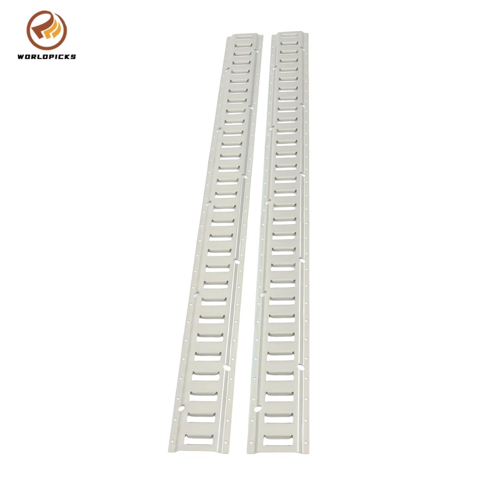 2 Piece 5' Galvanized E Track Rail Set Silver Finish For Trucks Van