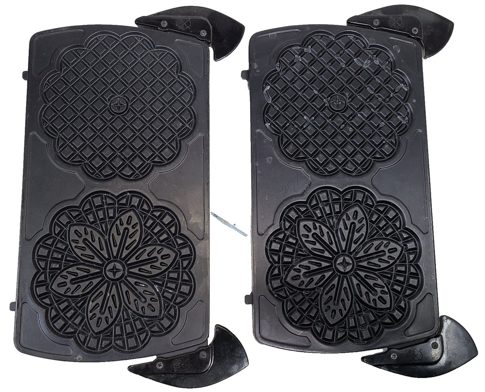 VillaWare InterBake3 Multi Baker 4-Square Replacement OEM Pizzelle Iron Plates