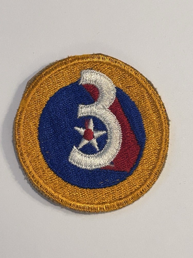 ORIGINAL WWII US 3RD AIR FORCE AAF SLEEVE INSIGNIA PATCH