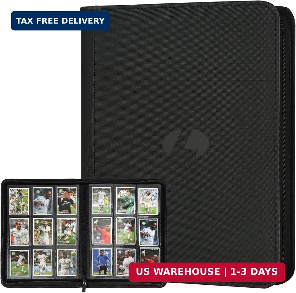 Top Loader Binder 9 Pocket for 540 Toploaders, Side Loading Toploader Binder for