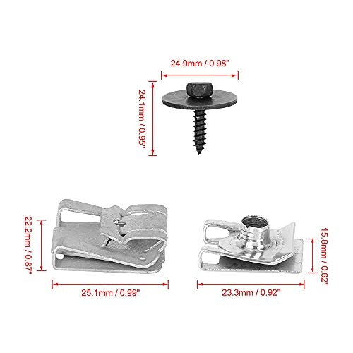 Engine Undertray Clips Screws Under Cover Splash Rivets for Benz E Class W211