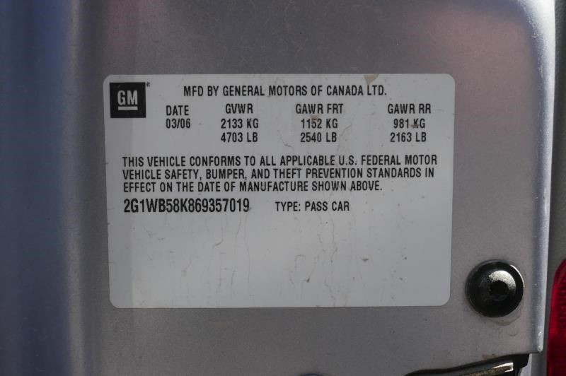 Temperature Control Single Zone Opt C67 Fits 06-08 IMPALA 1991498