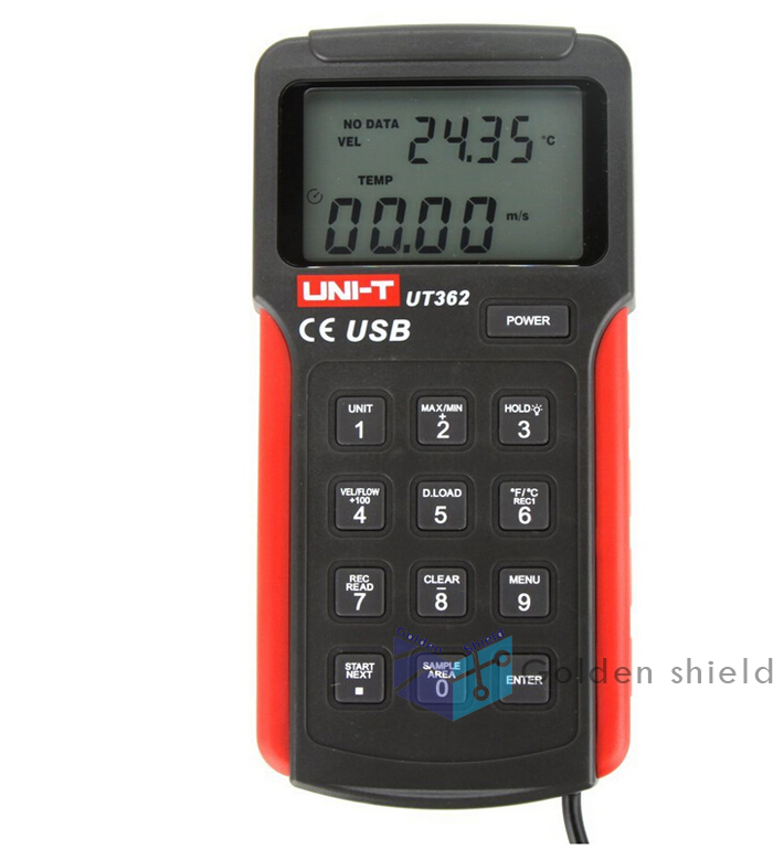 UNI-T UT362 High Precision Anemoscopes Air Wind Speed TesterMeterUSBInterface✦Kd