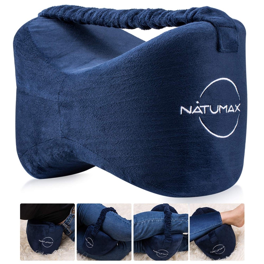 Sciatica Relief Pillow, Knee Support For Better Sleep, Blue