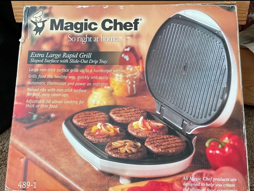 Extra Large Magic Chef Rapid Grill - Black NIB