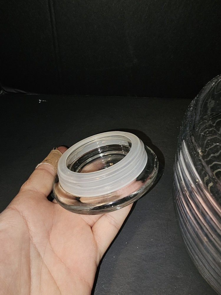 Clear Glass Juice Container
