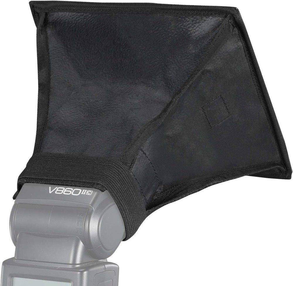 6"x7" Collapsible Mini Softbox – Universal Flash Diffuser with Storage Pouch