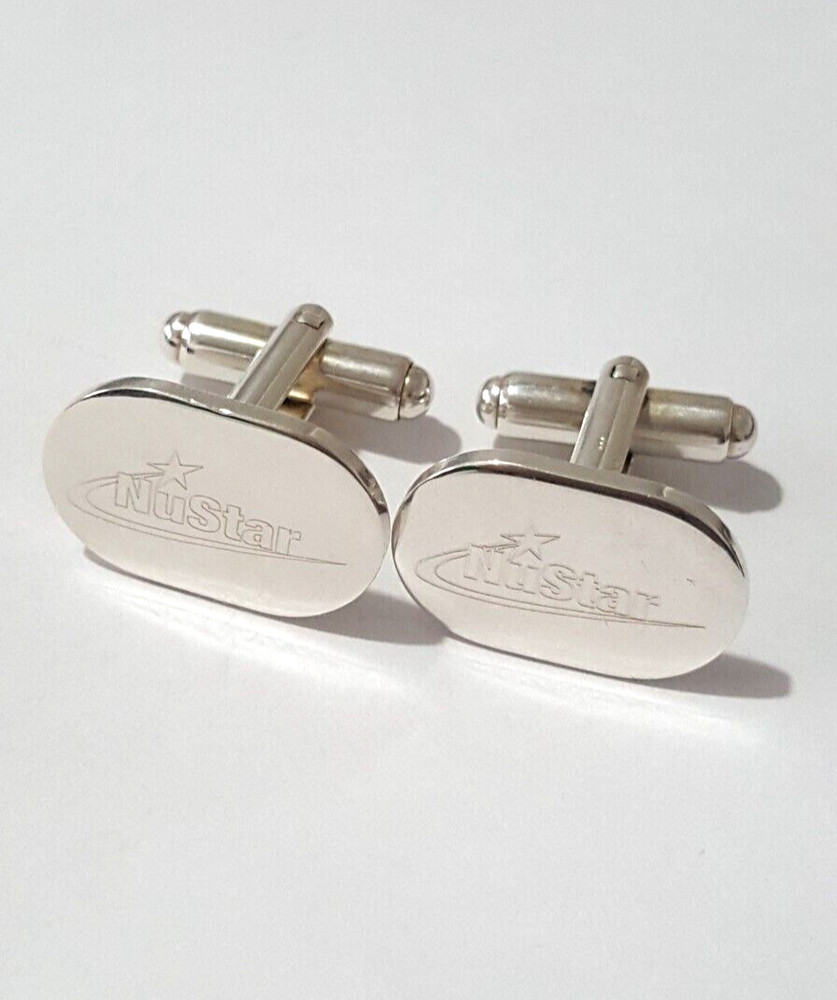 Fabulous Sparkling Solid Nustar Cufflinks 925 Solid Silver 12.80grams #20649