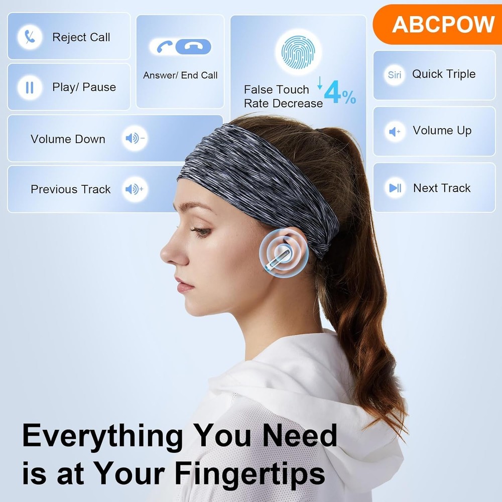 Wireless Earbuds Bluetooth Ear Buds for iPhone 17 16 Pro Max 16e White