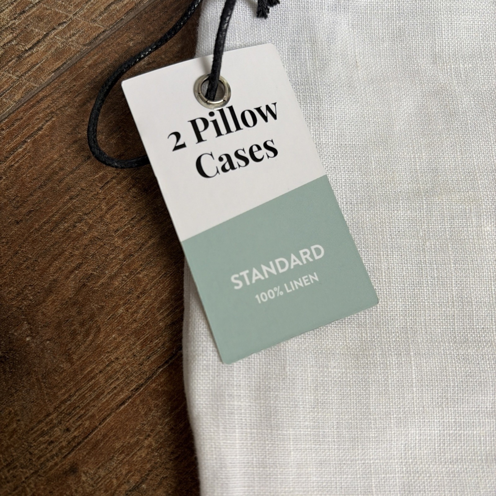 Primary | 100% French Linen Standard Queen Pillowcase Set Of 2 Envelope Closure