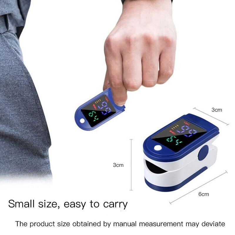 Fingertip Pulse Oximeter SpO2 Blood Oxygen Saturation Heart Rate Monitor