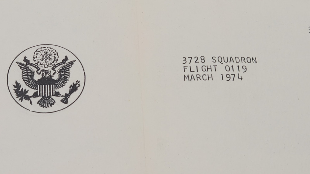 US Air Force Basic Training 3728 Squadron Flight 0119 March 1974 Class Book