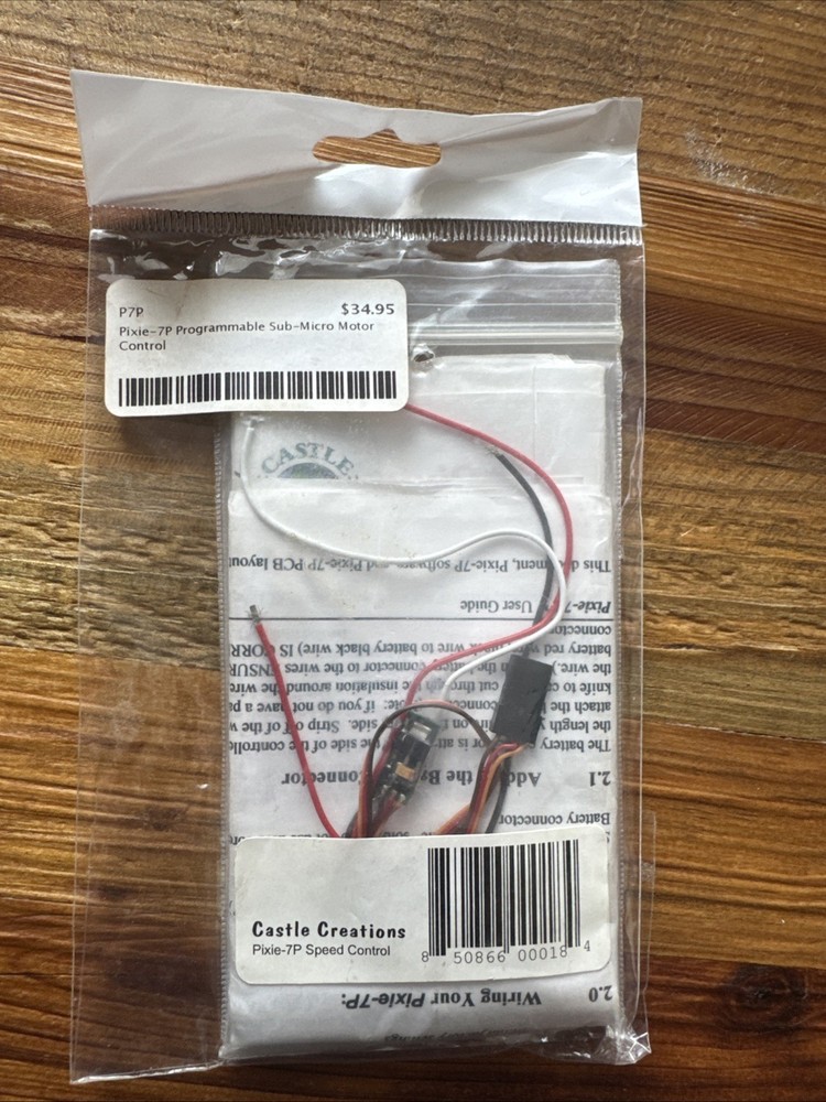 CASTLE CREATIONS PIXLE-7P SPEED CONTROL PROGRAMMABLE SUB-MICRO MOTOR CONTROL
