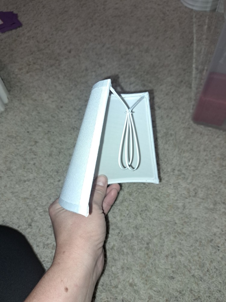 White Clip On Half Wall Sconce / Shade