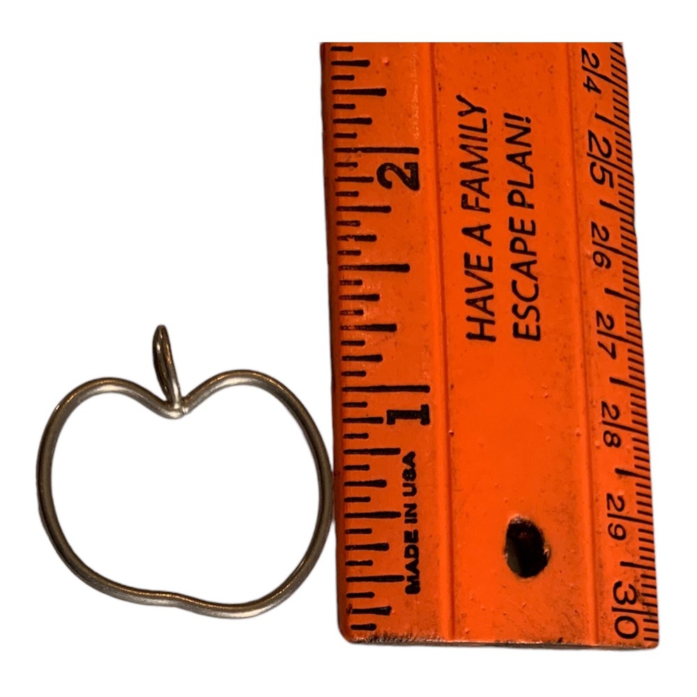 Sterling Silver Open Apple Pendant