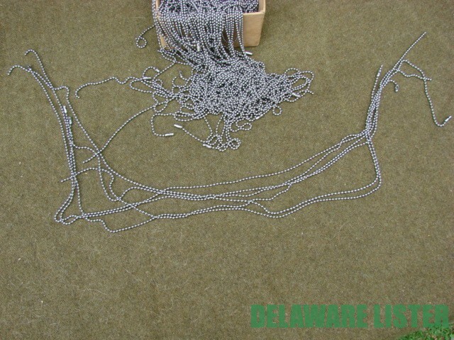 Lot of 50 Dog Chains US Made Military Stainless Steel 24-26" Great for Tags P-38