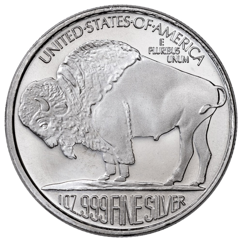Random Mint 1 oz Silver Buffalo Round GEM Brilliant Uncirculated
