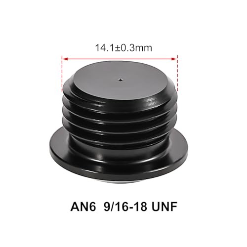 6AN MalePCS Hex Head Socket ORB Port Plug with O Ring AN6 2