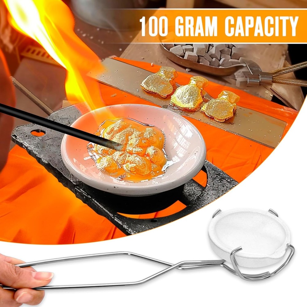 Compact Graphite Torch Melting Casting Kit - Ideal for Gold & Silver Projects