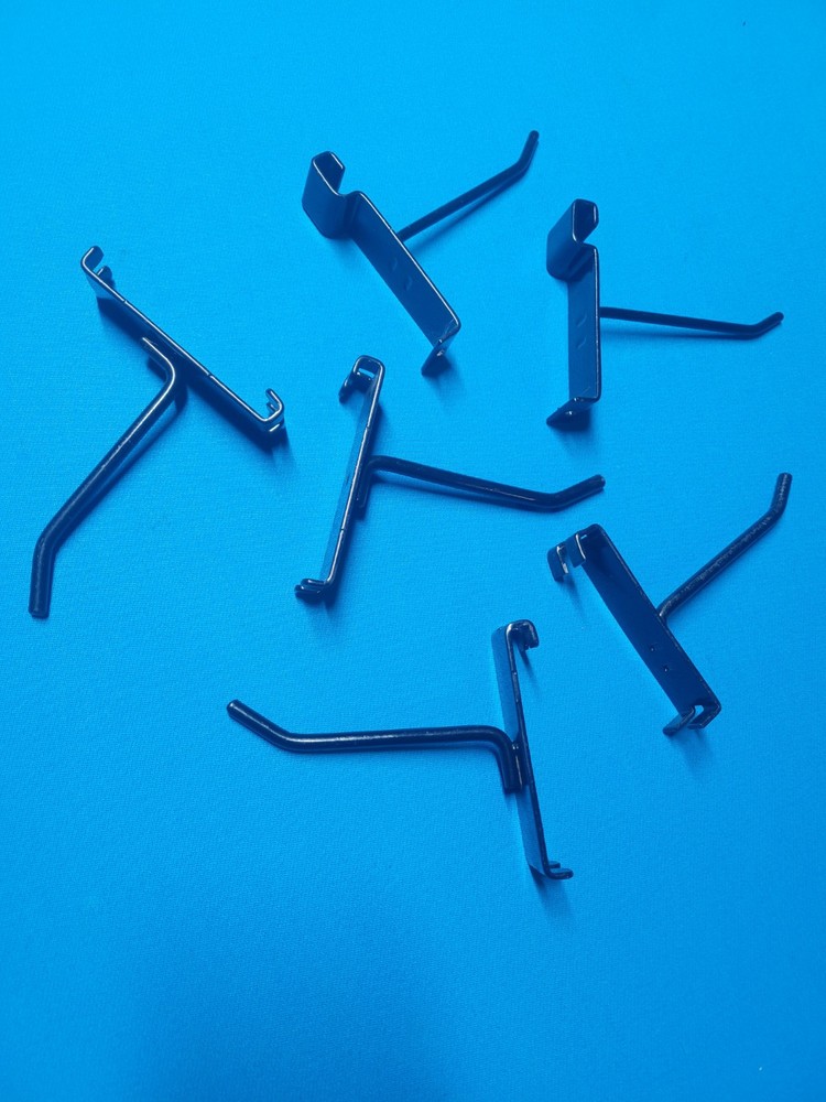 4" Black Gridwall Hooks Used assorted 50 Pack