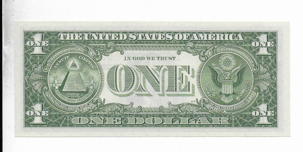 $1 1957-A Smith Dillon Silver Cert. QA Block GEM Crisp Uncirculated