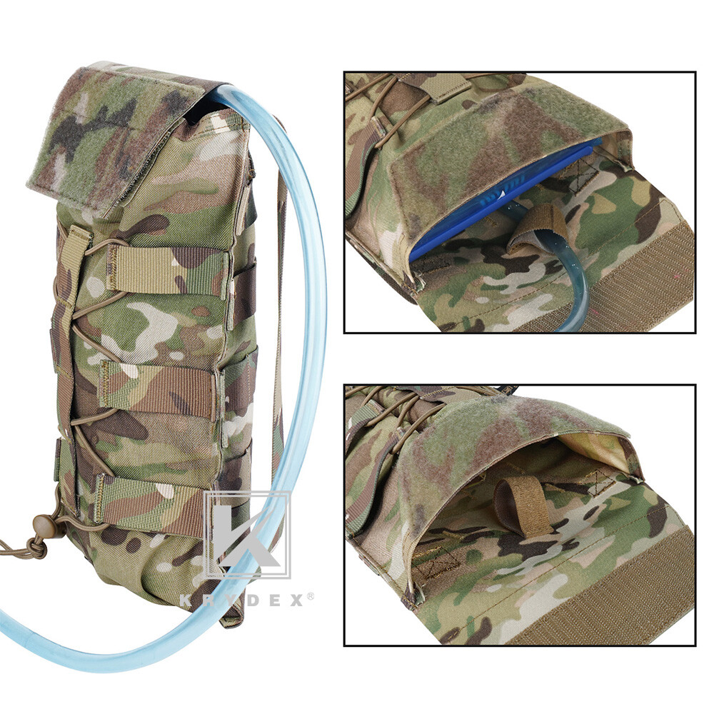 KRYDEX Hydration Carrier Modular Pack Outdoor MOLLE BACK Panel for Tactical Vest