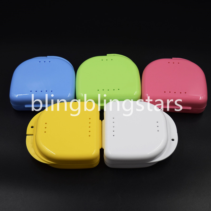 10 Pcs Denture Retainer Storage Box, Mouthguard Container, Assorted Colors