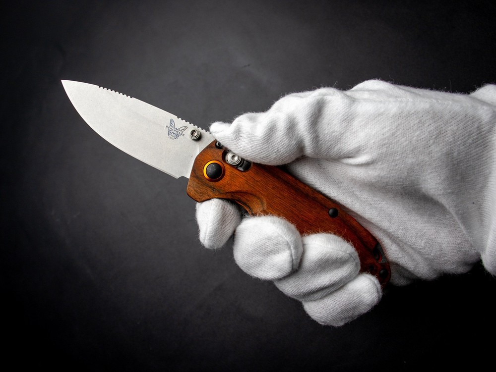 Benchmade North Fork Stabilized Wood 15032