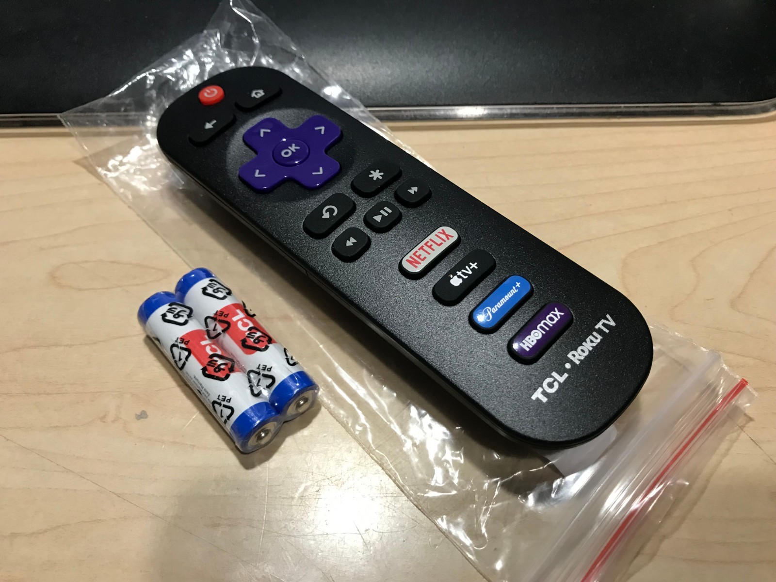 TCL RC280 ROKU Remote NETFLIX, AppleTV+, Paramount+, HBOMAX