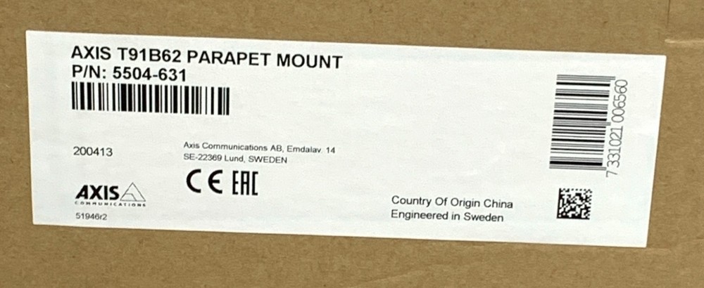 Axis T91B62 Parapet Mount