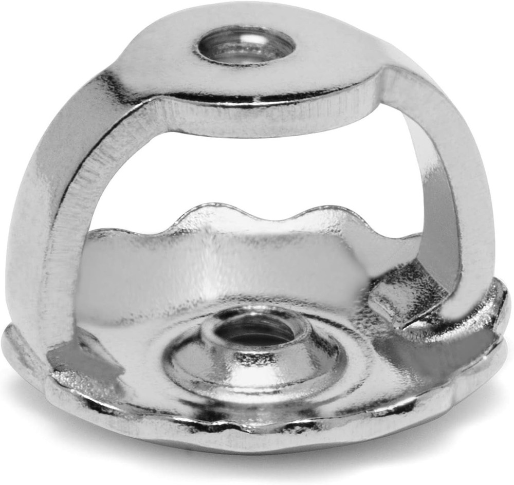 Solid 14K White Gold Earring Back Replacement – Secure Fit .040" Size, Gift Box