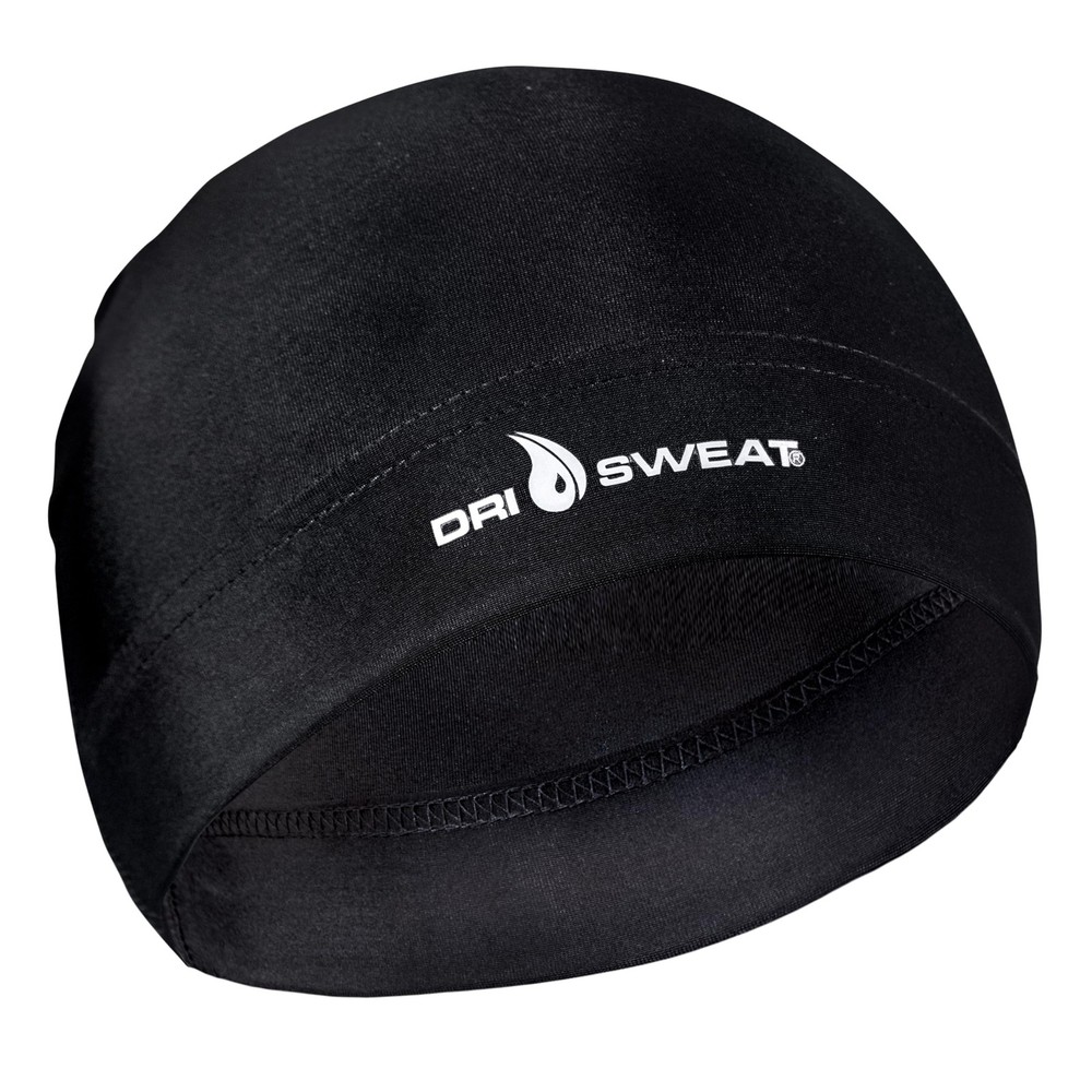 Dri Sweat mens Full Coverage skull caps, Black One Size,