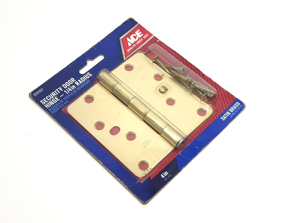 Ace 5297031 4in Security Door Hinge 1/4" Radius