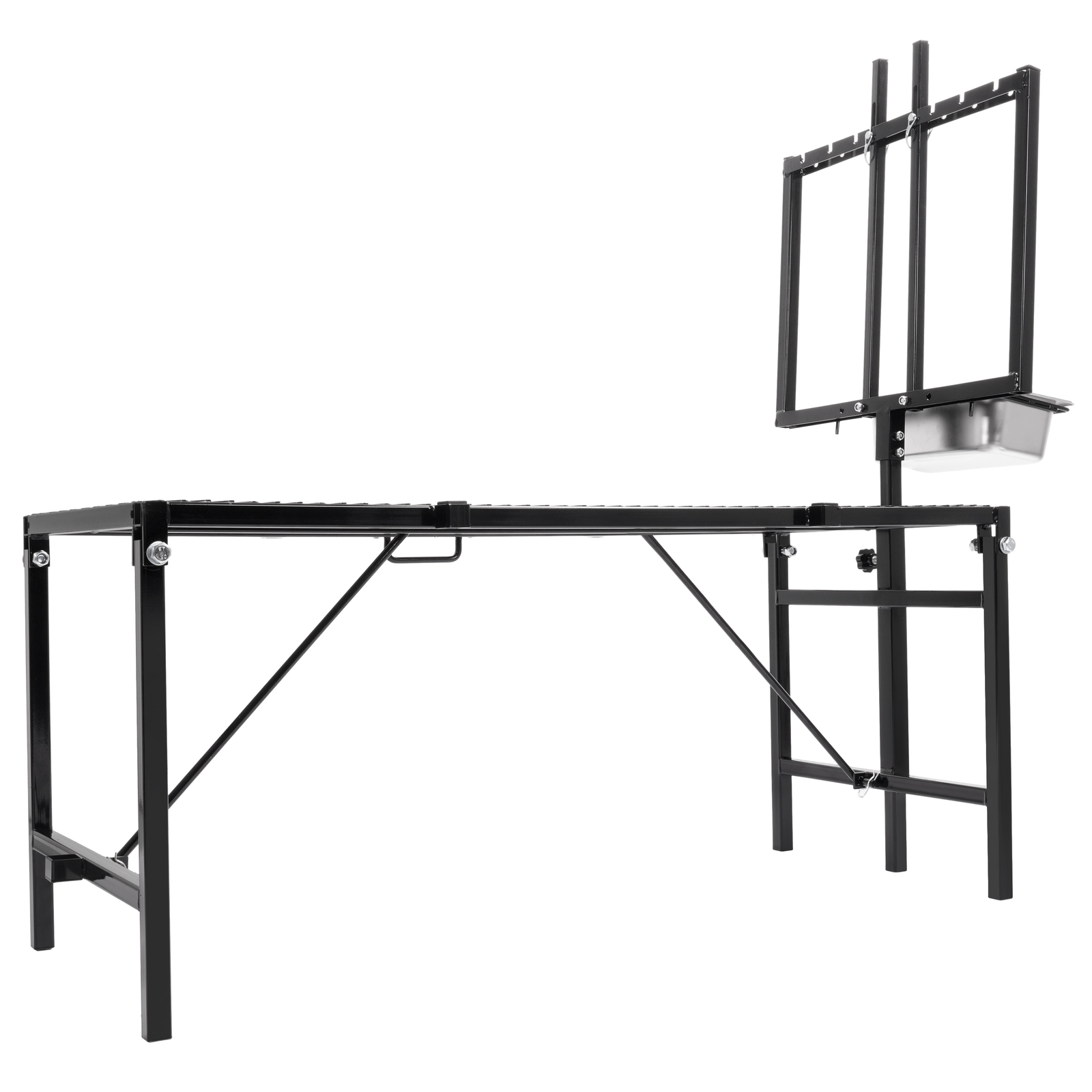 Goat Horned Milking Stand w/ Feed Bin For Sheep Trimming Hoof Adjustable size