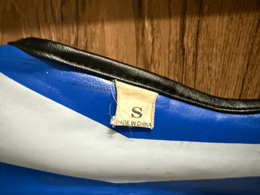 Gingpai Blue Boxing Shin Guards