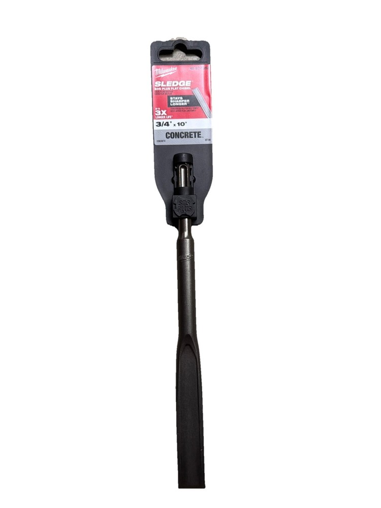 Milwaukee Sledge SDS Plus Flat Chisel 48-62-6052 3/4 Concrete