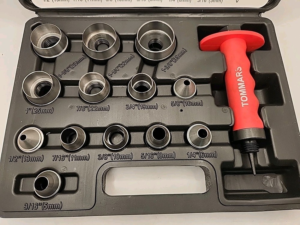 Sharp Hollow Punch Tool Set Leather Kit Gasket Hole