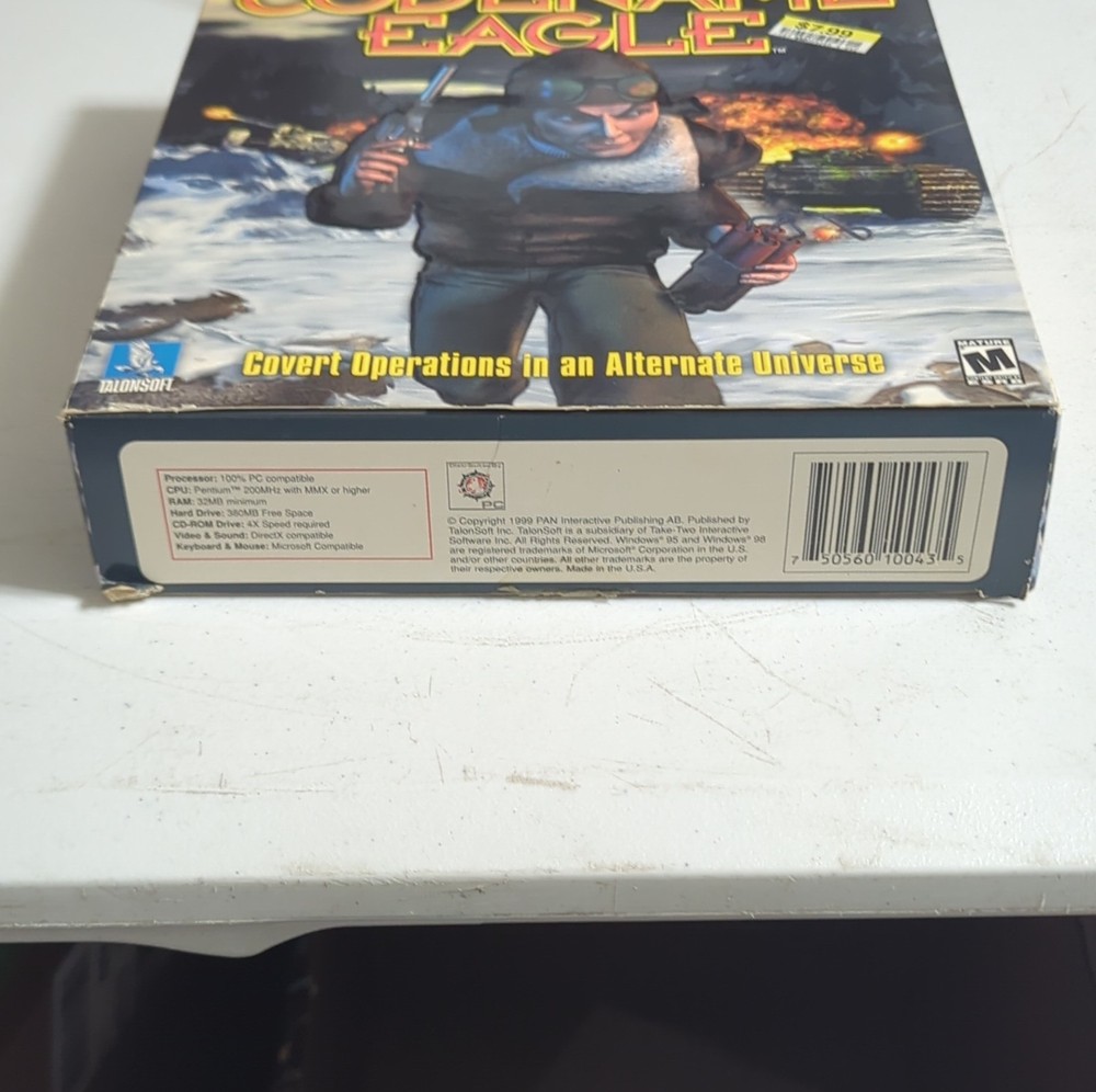 TalonSoft Codename Eagle PC Big Box 3D Action CD Windows 95/98 w/ Player's Guide