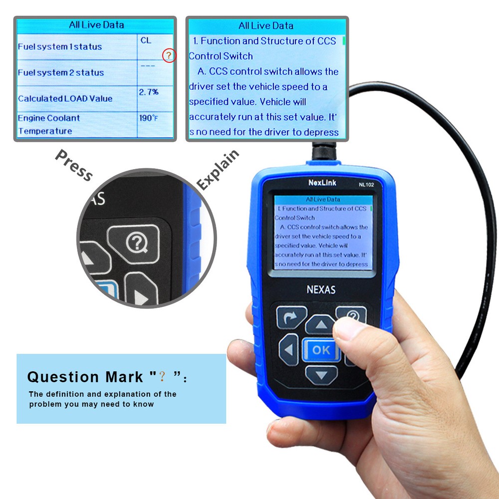 NEXAS NL102P HEAVY DUTY HD TRUCK DIAGNOSTIC SCANNER TOOL CAR CODE READER DPF