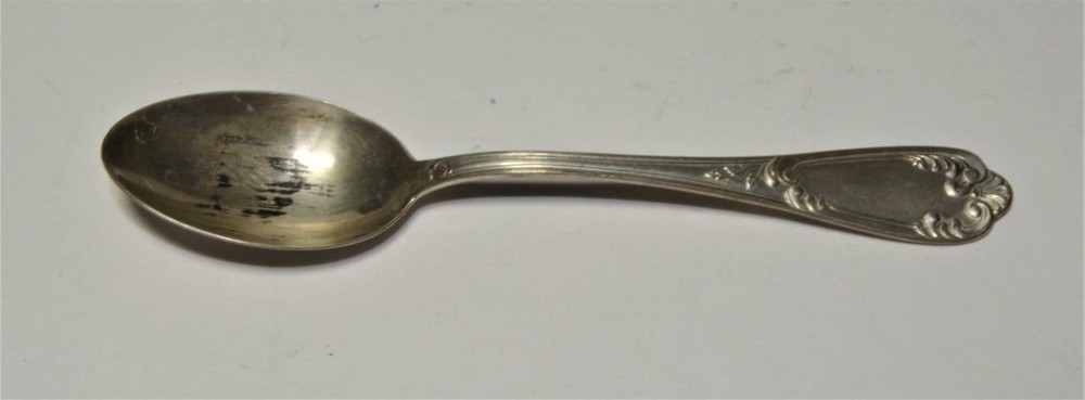 Antique Silver 800 baby 4" spoon 8 gram